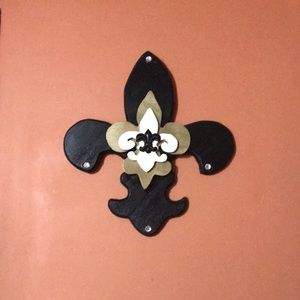 Original Handcrafted Wood Fleur de Lis